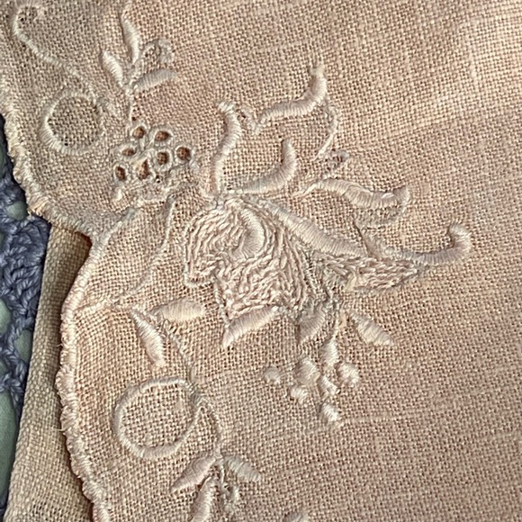 Vintage Upcycled Set Of 5 Linen Tea Towels - Picture 3 of 16